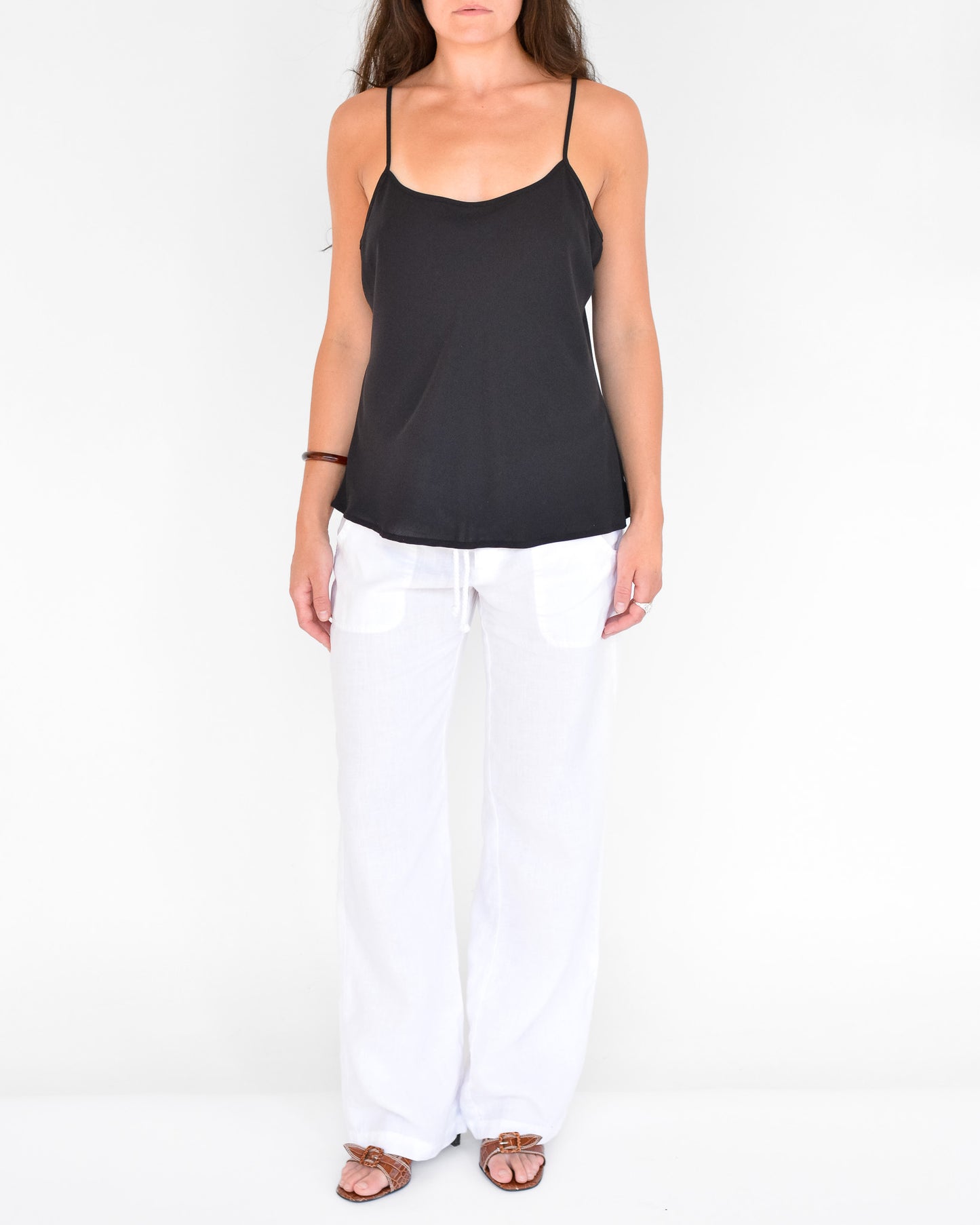 Black Relaxed Cami Tank (L)