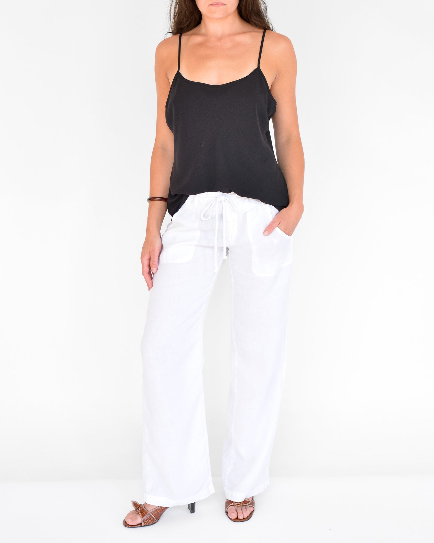 Black Relaxed Cami Tank (L)