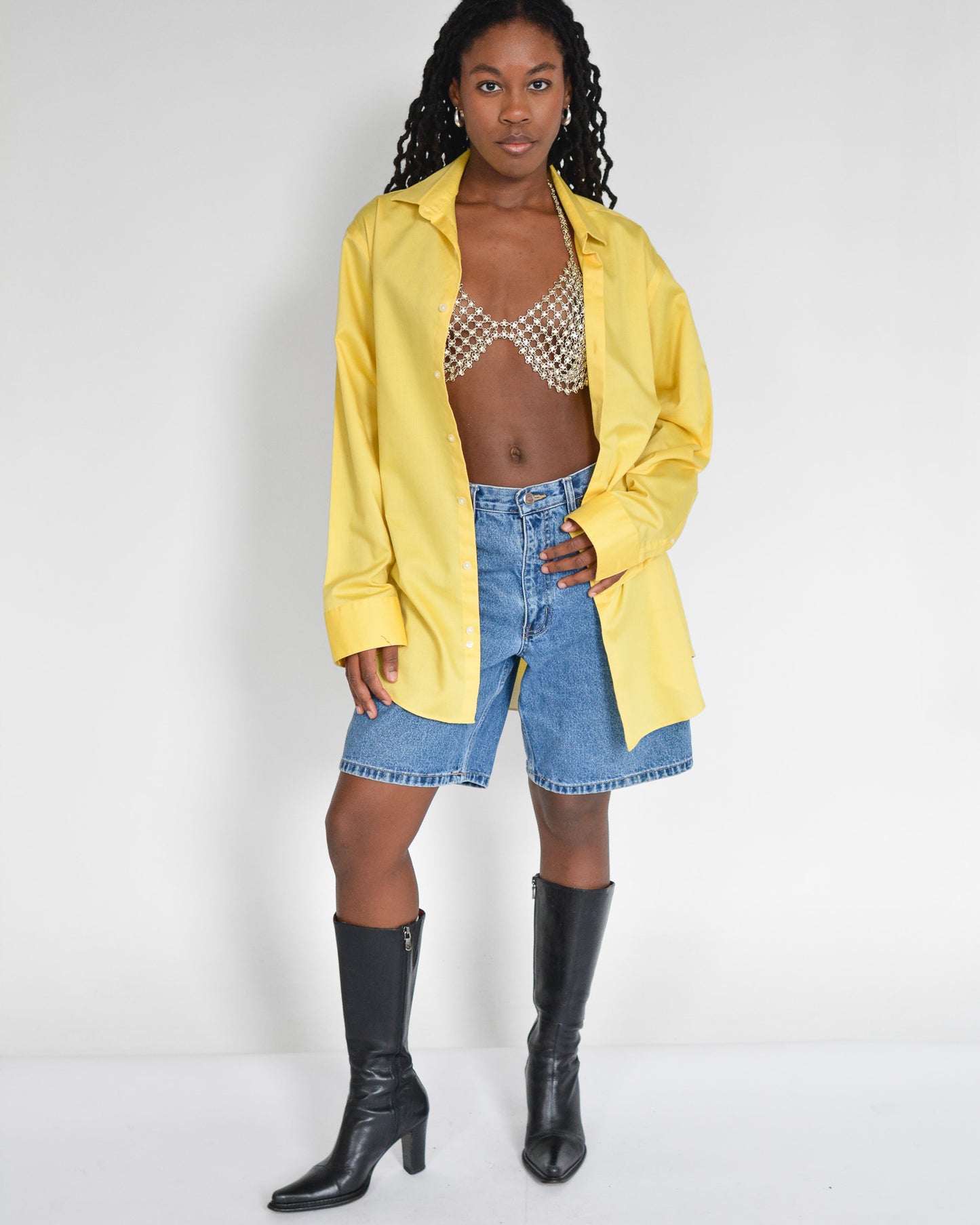 Lemon Button Down Shirt (L)