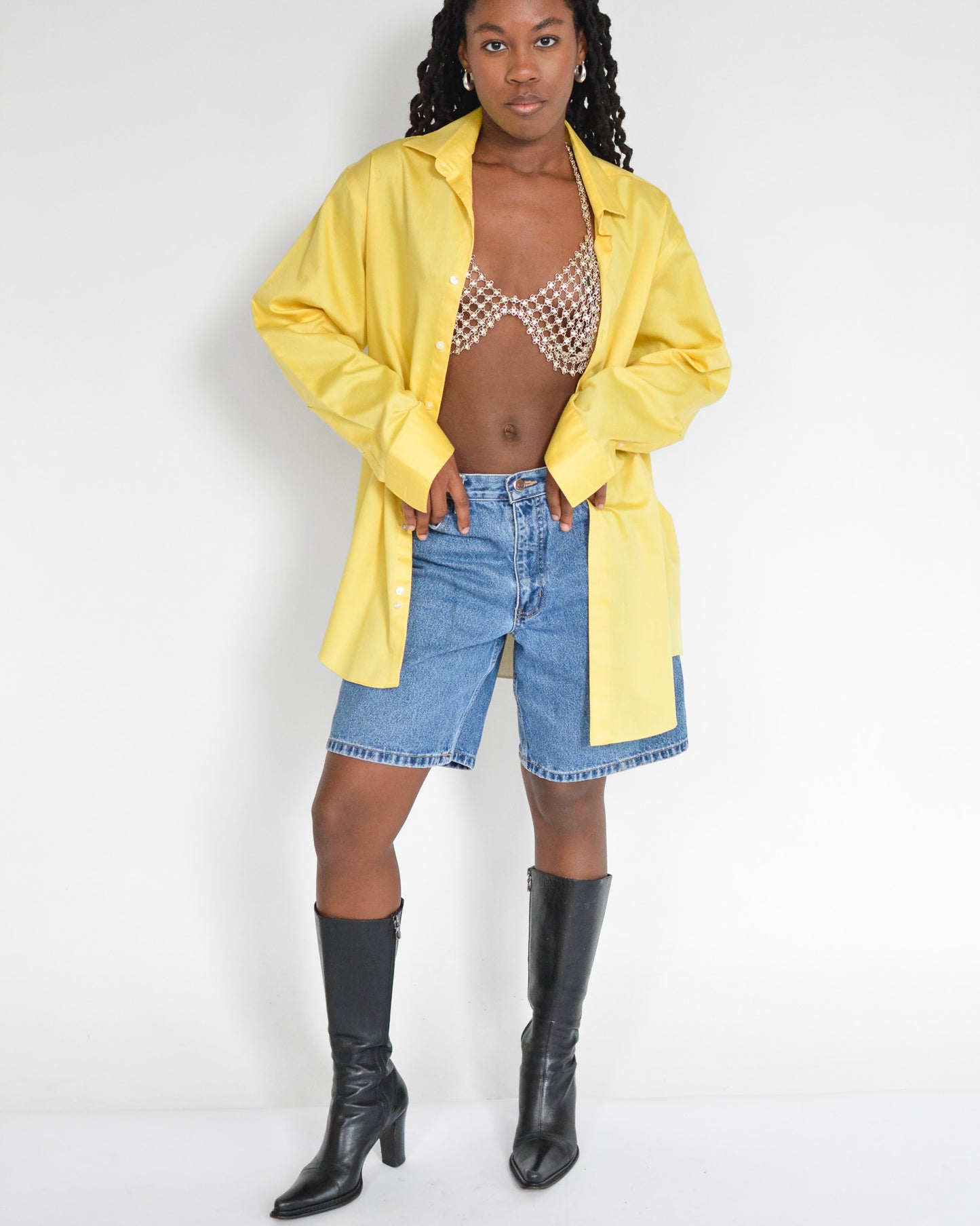 Lemon Button Down Shirt (L)