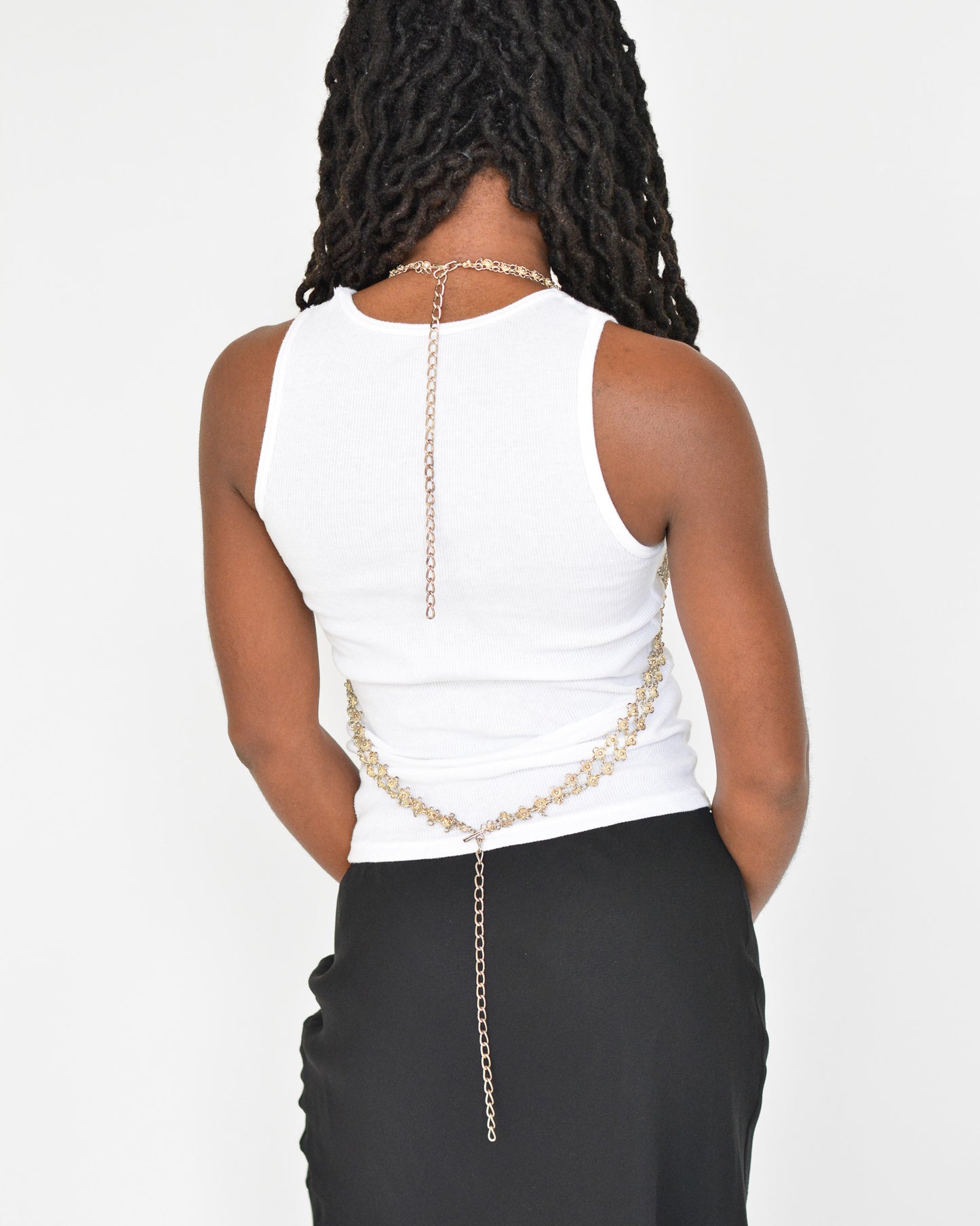Handmade Silver Chain Bralette (M)