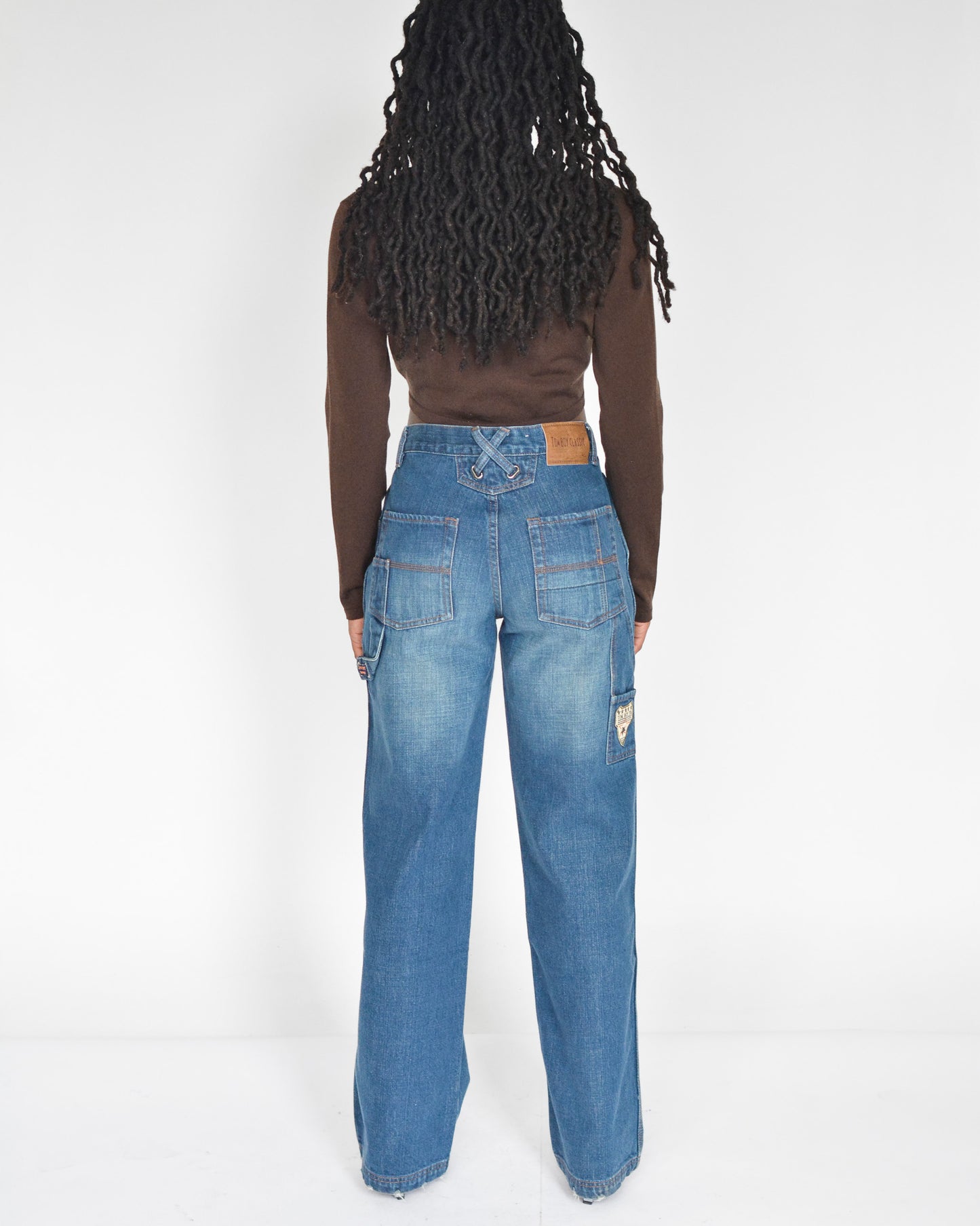 Wide Leg Cargo Denim (M)