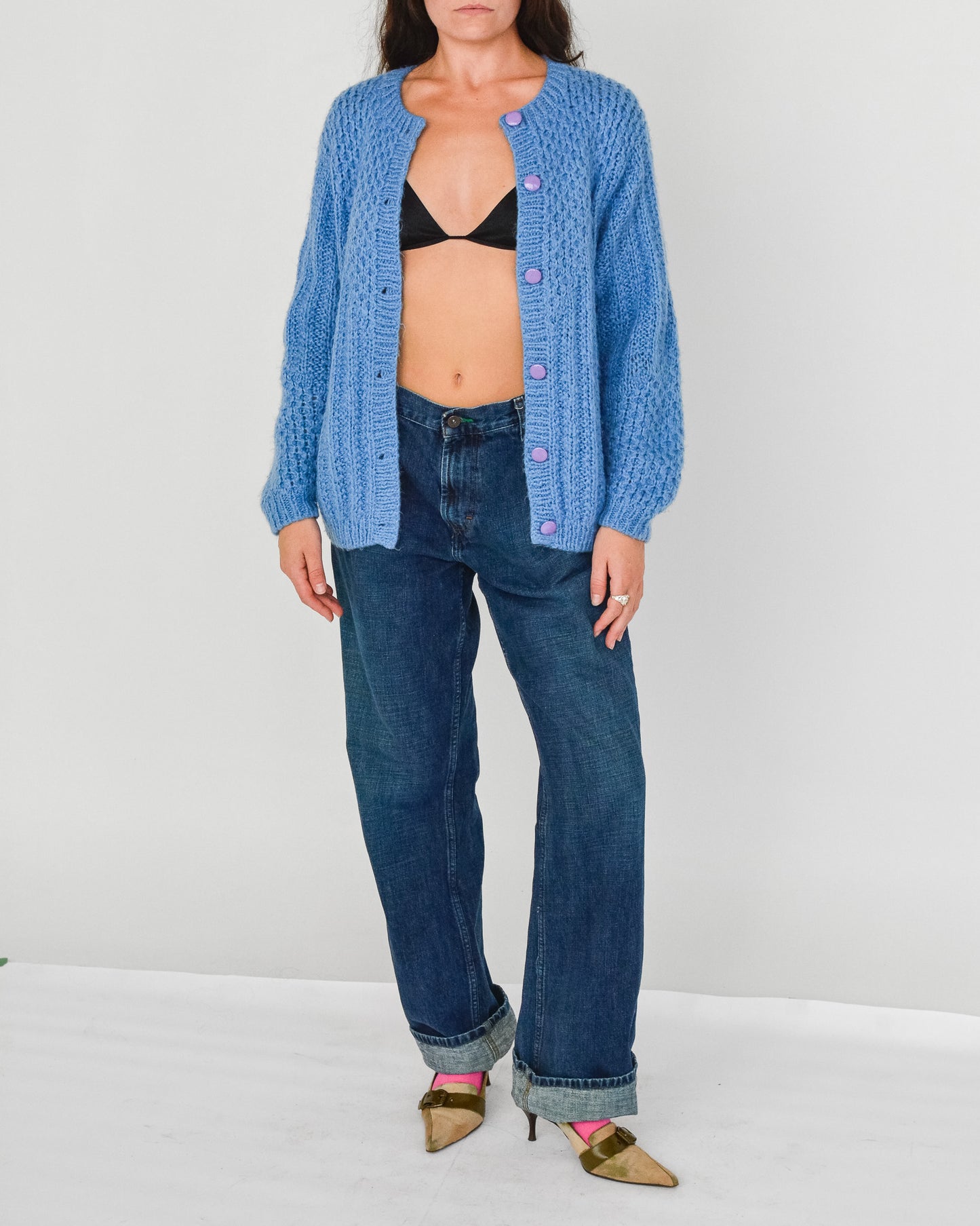 Blue Cardigan Sweater (M-L)