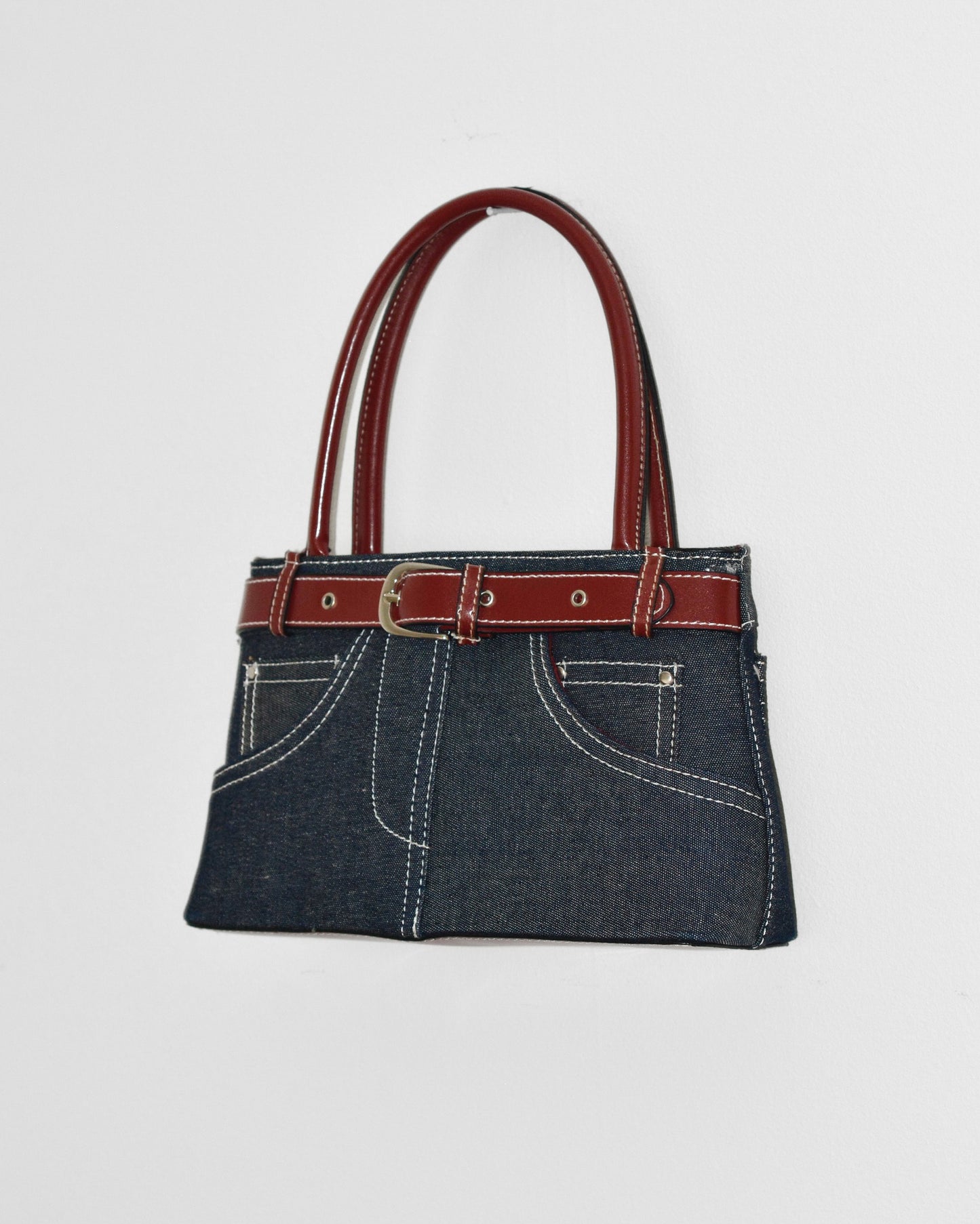 Denim Belted Purse