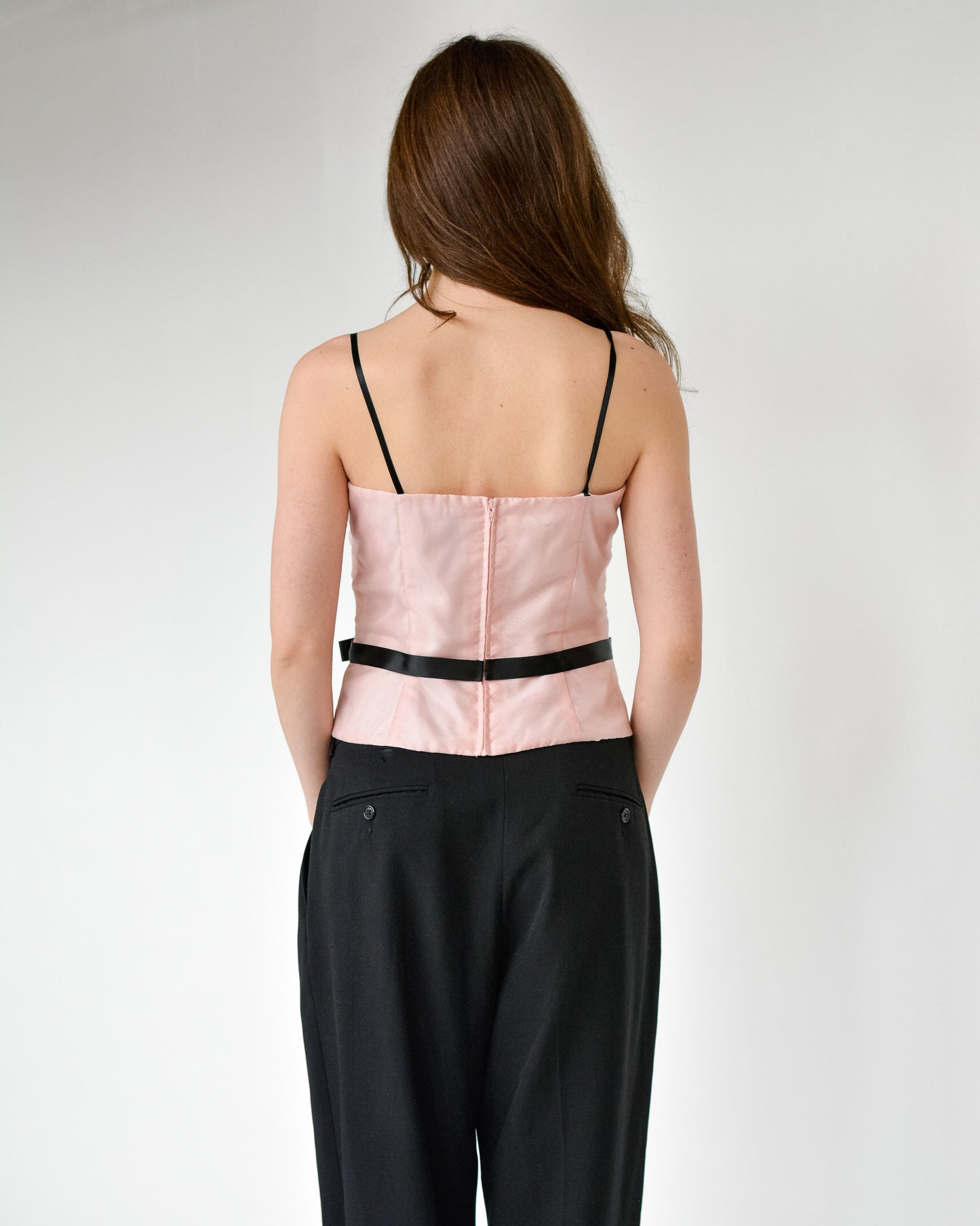 Pink Tiered Bow Tank (S)