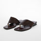 Brown Woven Leather Thong Sandals (9.5)