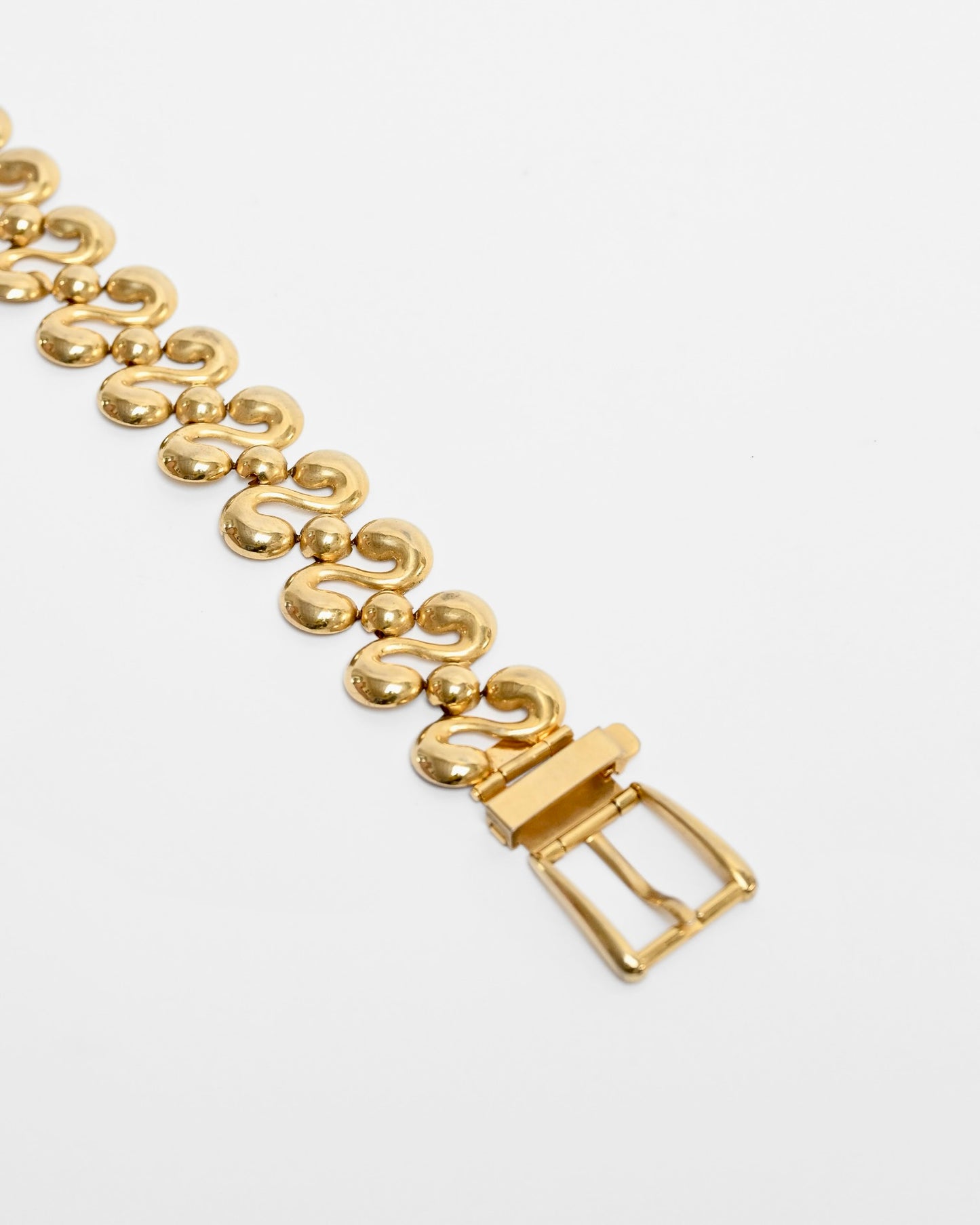 Gold Swirl Metal Belt (S)
