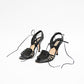Black Lace Up Stiletto Heels (6.5)