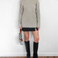 Grey Ribbed Speckled Wool Sweater (M)