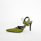 Green Leather Rivet Stiletto Heels (7)