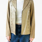 Bronze Leather Knit Studded Jacket (M)