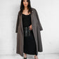 Taupe Wool Trench Coat (M)