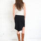 Black Handkerchief Skirt (XS-S)