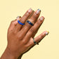Blue Glass Ring