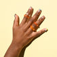 Orange Glass Ring