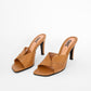 Camel Leather Patchwork Heels (7.5)