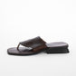 Brown Woven Leather Thong Sandals (9.5)