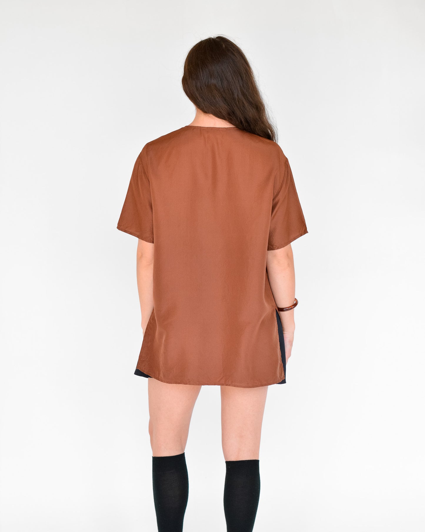 Cocoa Silk Shirt (M)