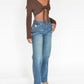 Brown Cropped Tie Top (S-M)