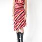 Pink Striped Halter Dress (XS-S)
