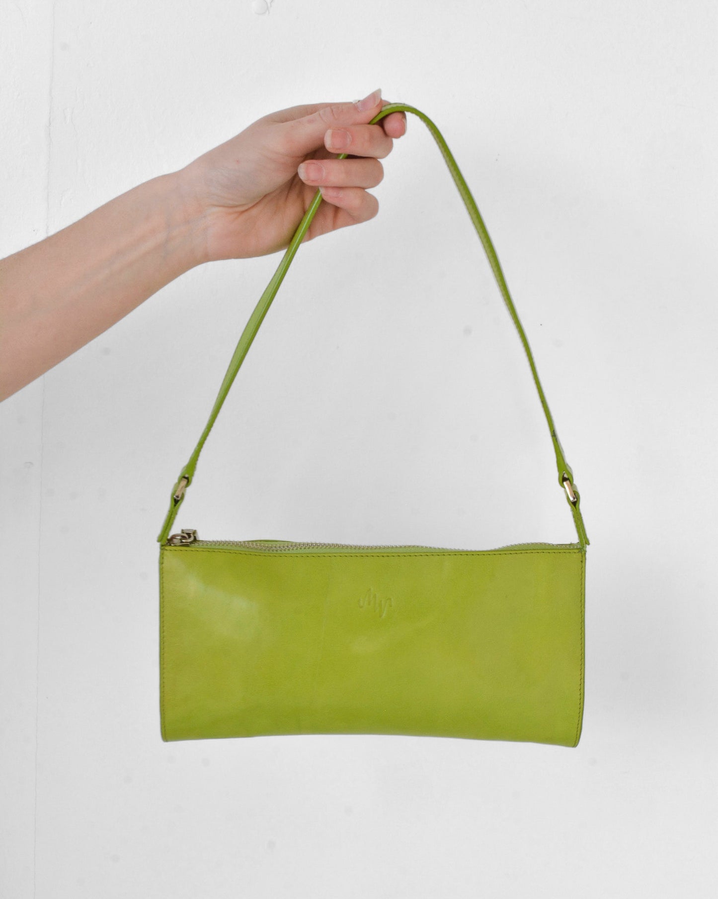 Lime Leather Purse