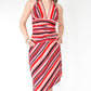 Pink Striped Halter Dress (XS-S)